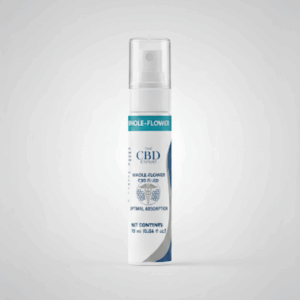 The CBD Expert's CBD Whole Flower Fluid Spray bottle for fast-acting, full-spectrum relief